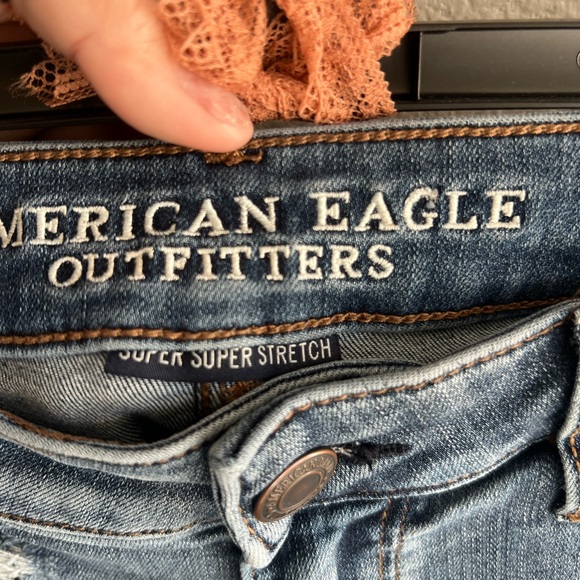 Distressed Blue Jeans - Picture 2 of 8